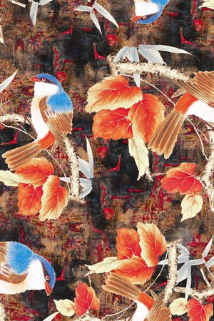 鸟印花华亿平台图片