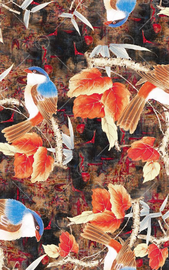 鸟印花华亿平台图片