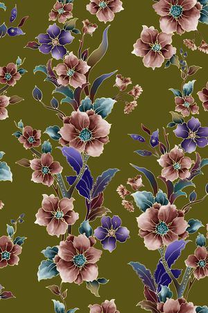 旗袍印花华亿平台图片