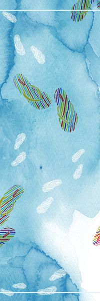 水彩花卉印花华亿平台图片