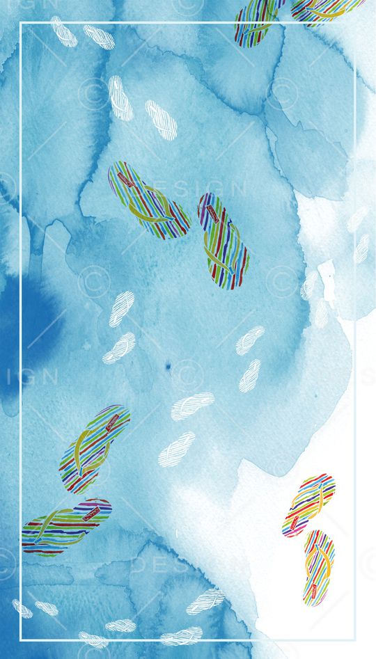 水彩花卉印花华亿平台图片