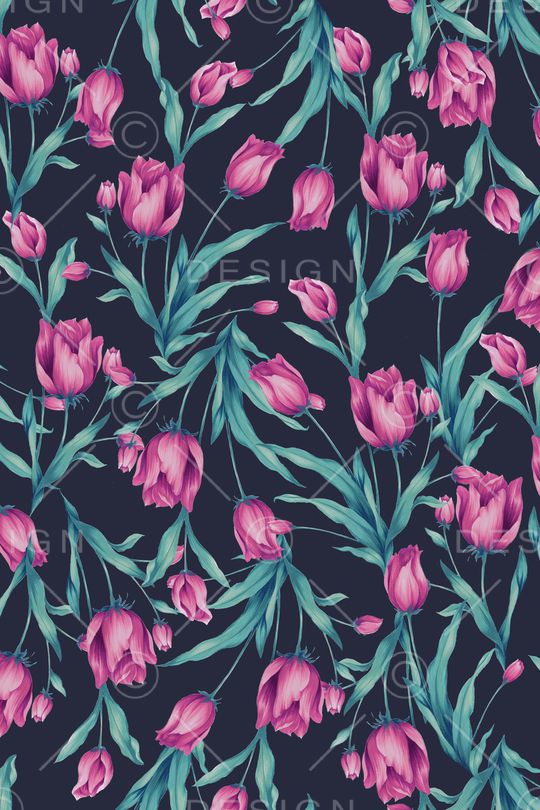 郁金香印花华亿平台图片