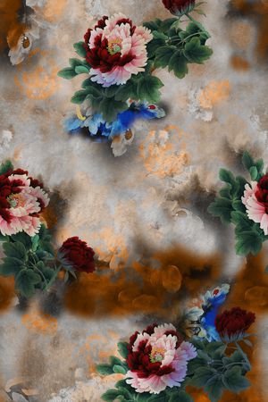 旗袍印花华亿平台图片