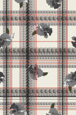 线条印花华亿平台图片