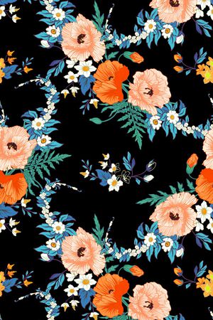 花卉印花华亿平台图片