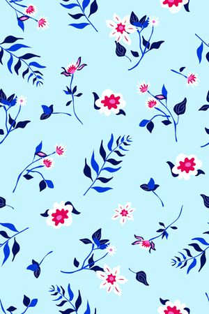 小碎花印花华亿平台图片