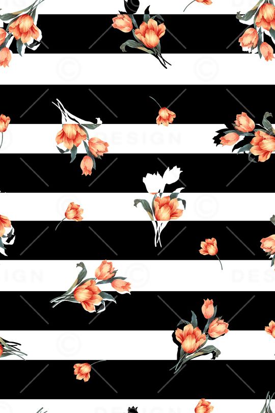 手绘花卉印花华亿平台图片