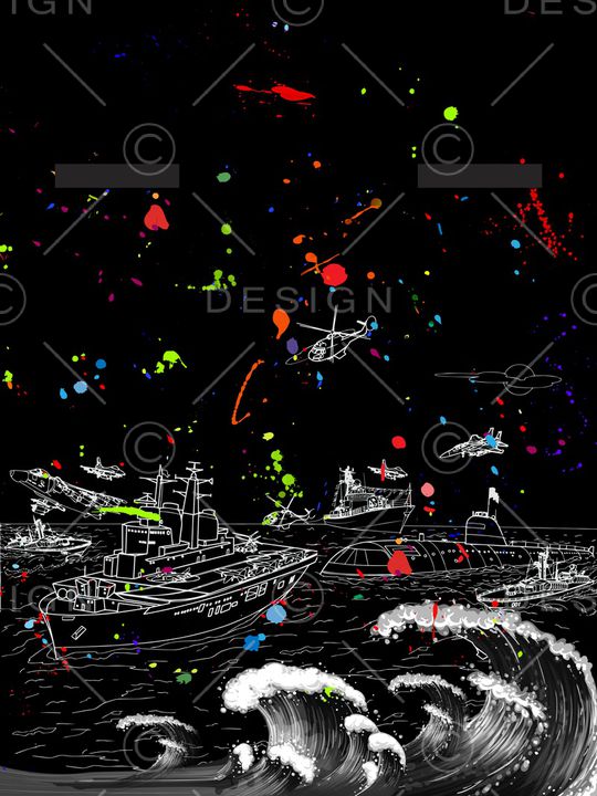 男装印花华亿平台图片