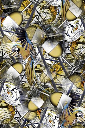 几何男装印花华亿平台图片