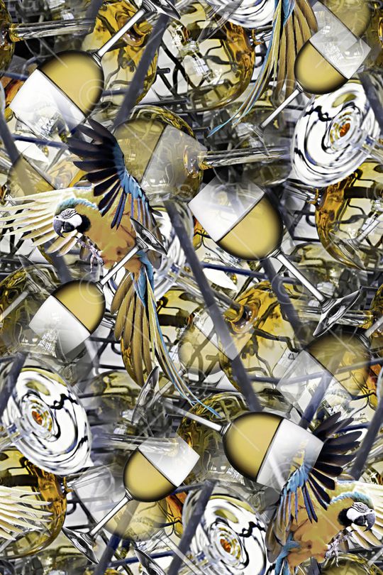 几何男装印花华亿平台图片