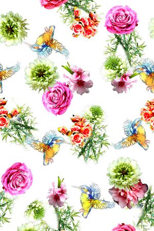 花卉印花华亿平台图片