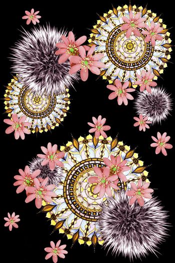 929476-蒲公英与小花