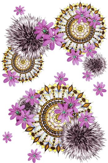 929481-蒲公英与小花-1