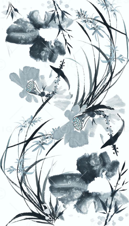 中国风印花华亿平台图片