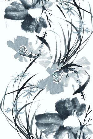 中国风印花华亿平台图片