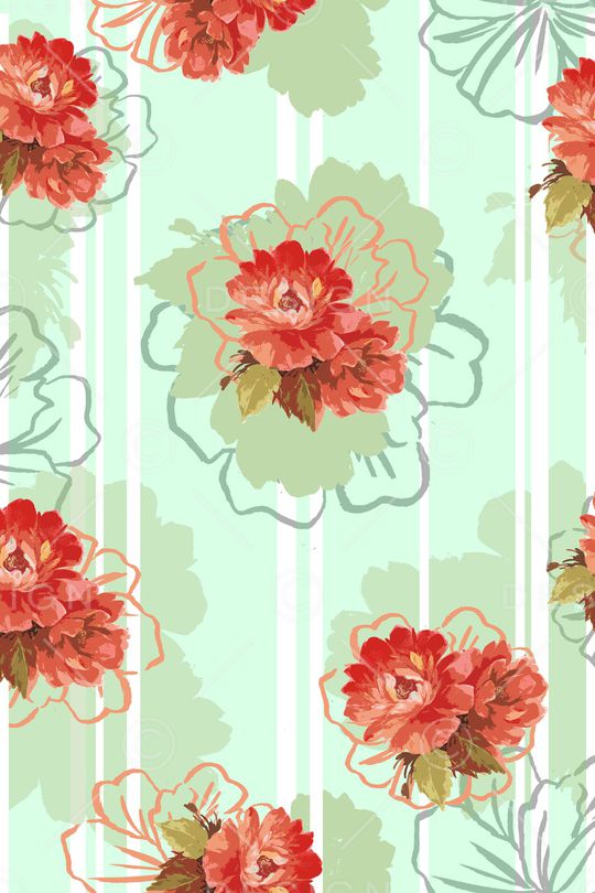 花卉印花华亿平台图片