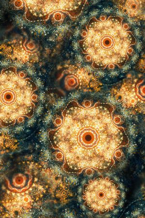 抽象花卉印花华亿平台图片