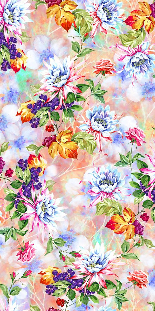 花卉印花华亿平台图片