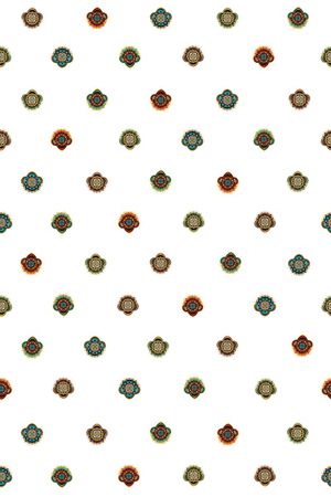 民族花卉印花华亿平台图片