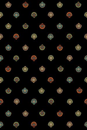 民族花卉印花华亿平台图片