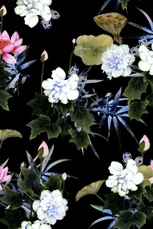 水墨风印花华亿平台图片