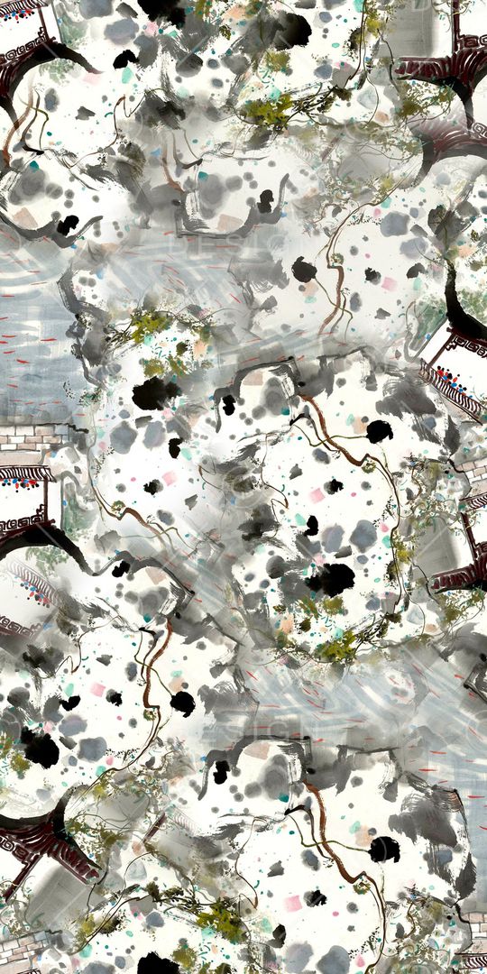 抽象印花华亿平台图片