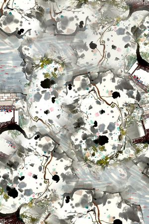 抽象印花华亿平台图片