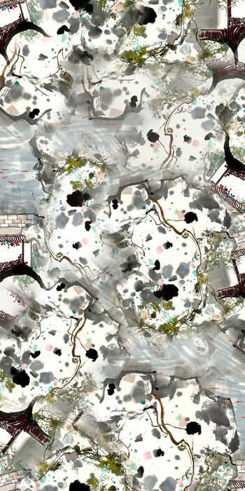 抽象印花华亿平台图片