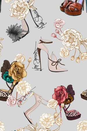 鞋子印花华亿平台图片