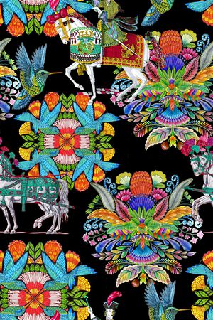 民族风印花华亿平台图片