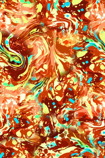 扎染艺术印花华亿平台图片