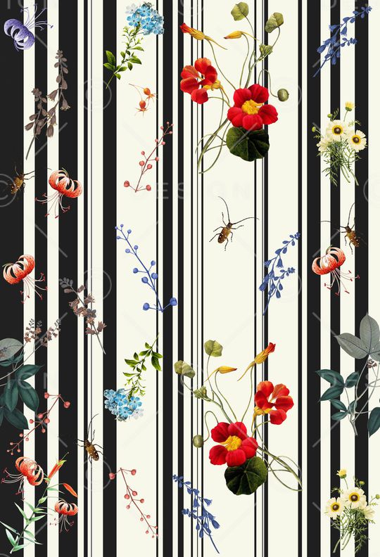 昆虫印花华亿平台图片