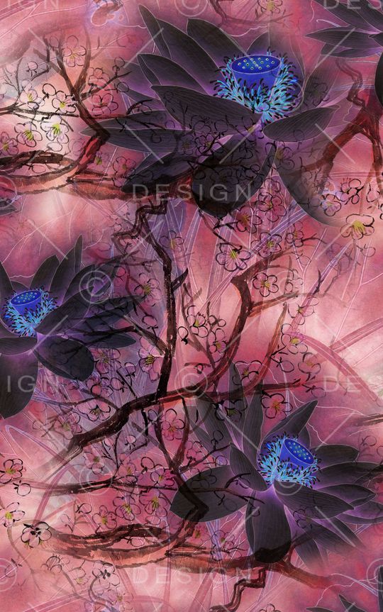 中国风印花华亿平台图片