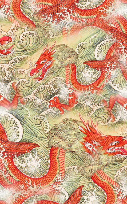 中国风印花华亿平台图片