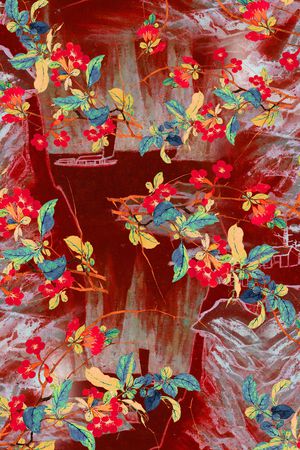 中国风印花华亿平台图片