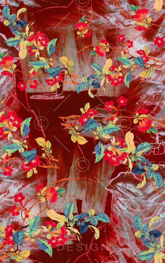 中国风印花华亿平台图片