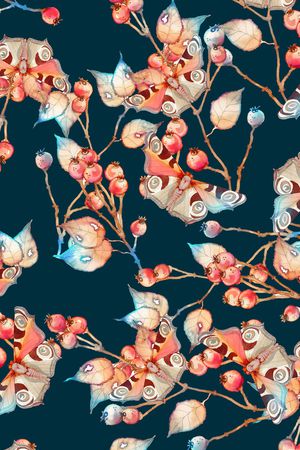 水彩花卉印花华亿平台图片