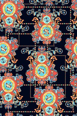 宫廷风印花华亿平台图片