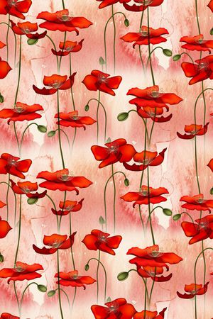 虞美人印花华亿平台图片