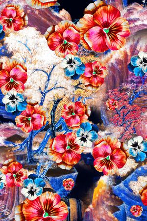 数码华亿平台印花华亿平台图片