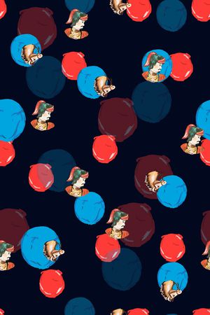 人物印花华亿平台图片