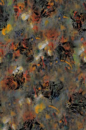 抽象男装印花华亿平台图片