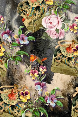 数码华亿平台印花华亿平台图片