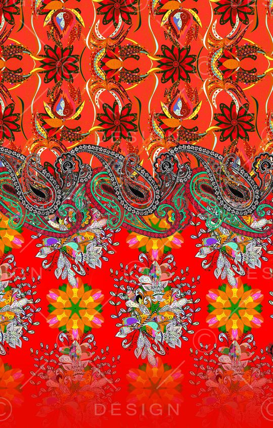 手绘花卉印花华亿平台图片