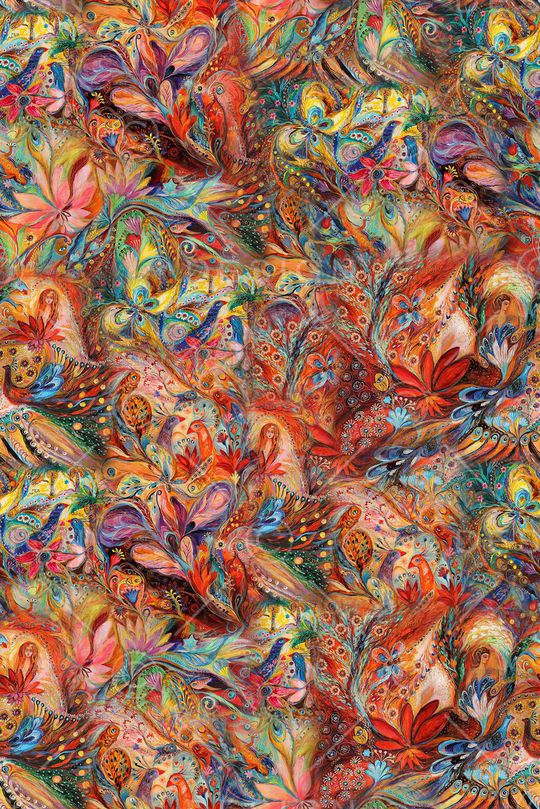 手绘花卉印花华亿平台图片