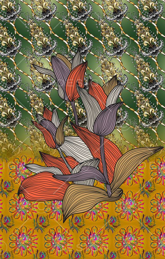 植物印花华亿平台图片