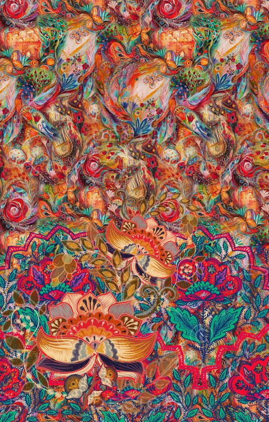 定位花印花华亿平台图片