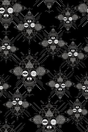 线条画印花华亿平台图片