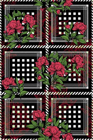 格子印花华亿平台图片