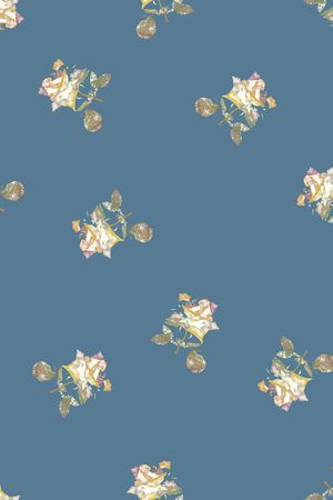 朦胧花卉印花华亿平台图片